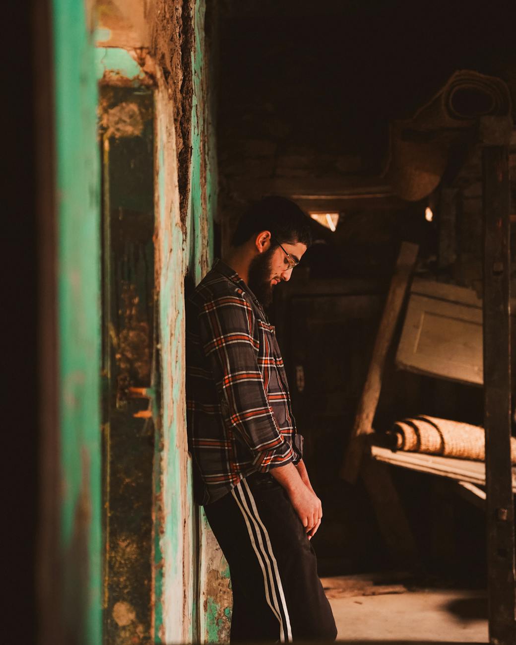 A dusty, abandoned piano in an attic, its keys yellowed and chipped, symbolizing the passage of time and the beauty of decay.