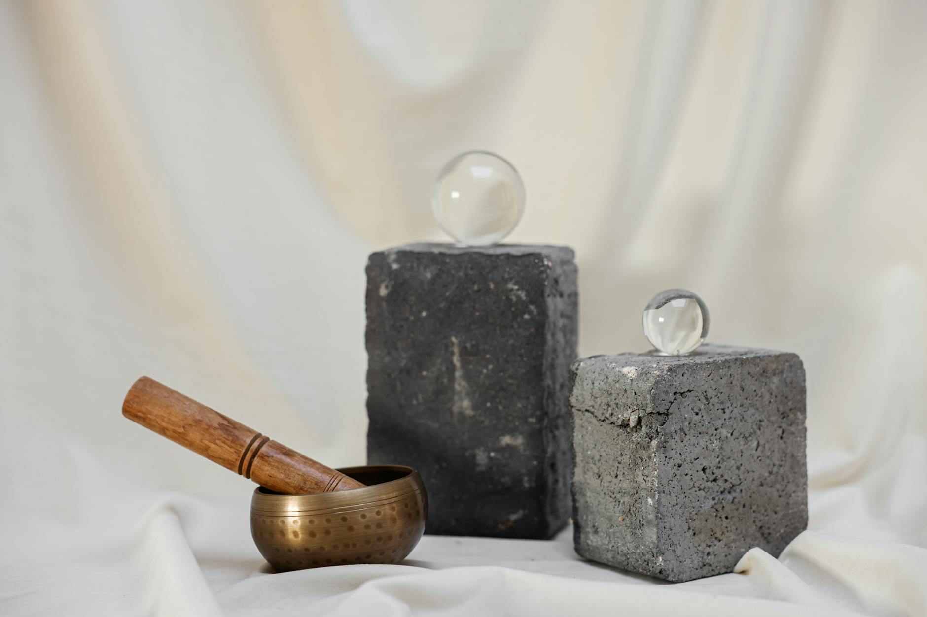 Abstract representation of the transformation of raw materials, like pebbles, into valuable and artistic objects, symbolizing the potential within seemingly ordinary things.